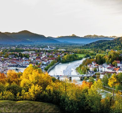 Blick auf Bad Tölz