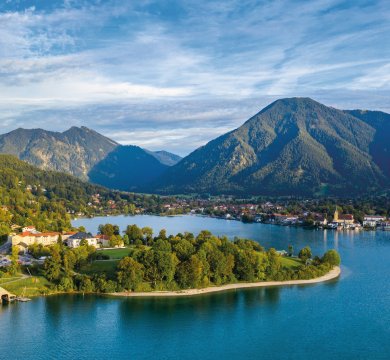 Blick auf den Tegernsee in Rottach-Egern