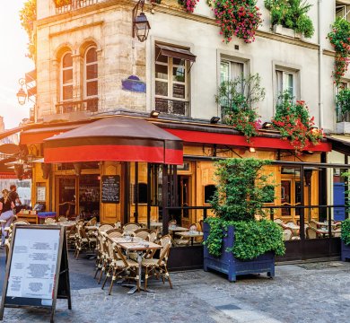 Straßencafe in Paris