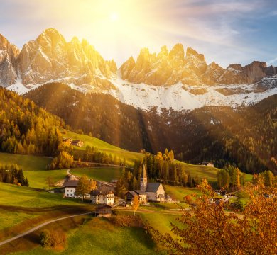 Blick auf das herbstliche St. Magdalena