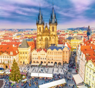 Weihnachtsmarkt in der Prager Altstadt