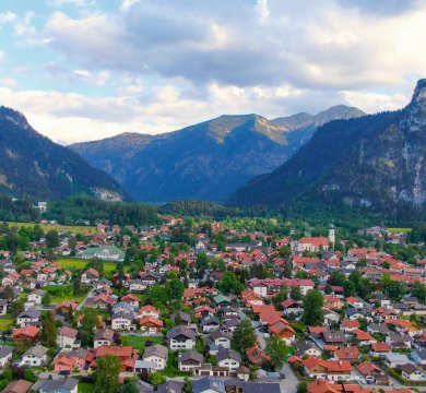 Blick auf Oberammergau