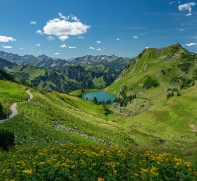 Seealpsee in den Allgäuer Alpen bei Oberstdorf