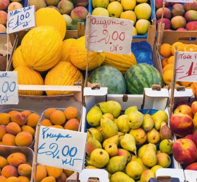 Obstvielfalt auf dem Markt
