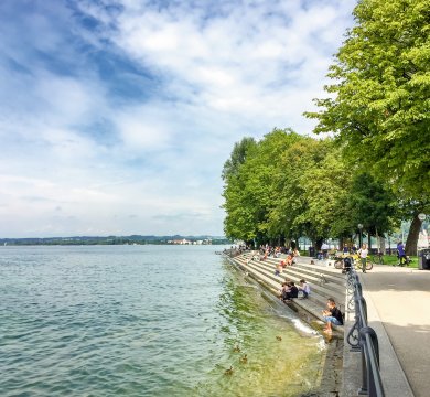 Sunsetstufen an der Bregenzer Seepromenade