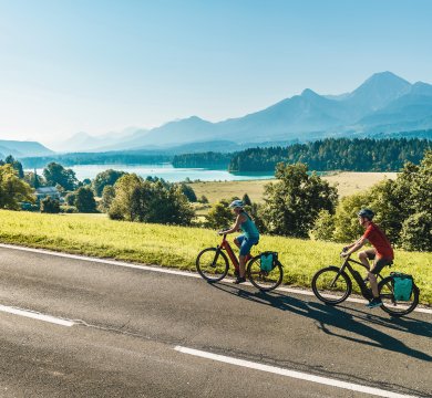 Radfahrer am Faaker See