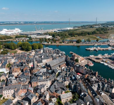 Blick auf Honfleur