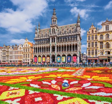 Blumenteppich auf dem Grand Place