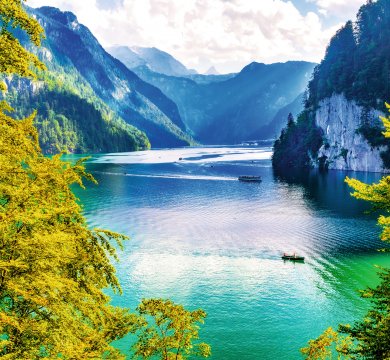 Blick vom Malerwinkel auf den Königssee