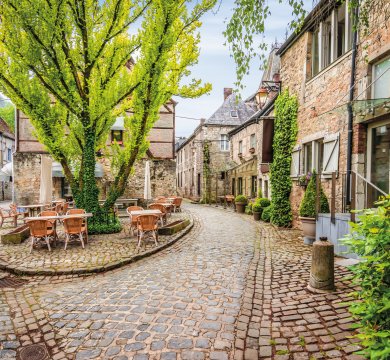 Straßencafe in Durbuy
