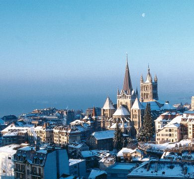 Lausanne im Winter